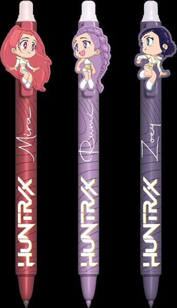 Pyramid International Pack de 3 stylos à bille à encre gel effaçable KPop Demon Hunters Pyramid International Pack de 3 stylos à bille à encre gel effaçable KPop Demon Hunters