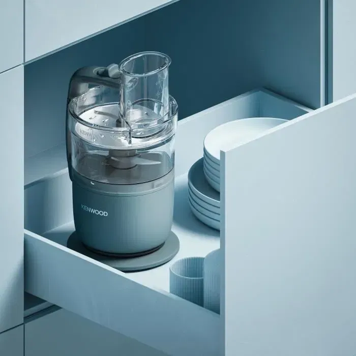 Kenwood FDP22.000GY Robot multifonction 650W avec fonction Pulse, bol 1.3L et accessoires lavables au lave-vaisselle - Gris bleu