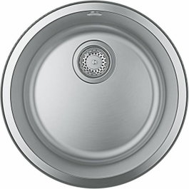 GROHE K200 Évier de cuisine rond en acier inoxydable Ø 440 mm