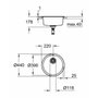 GROHE K200 Évier de cuisine rond en acier inoxydable Ø 440 mm