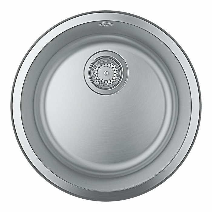 GROHE K200 Évier de cuisine rond en acier inoxydable Ø 440 mm