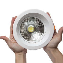 Spot encastré LED circulaire 18 W lumière verte 2520 lm anti-éblouissement UGR19