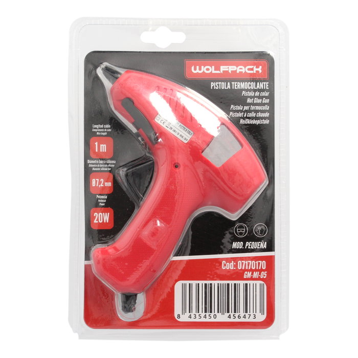 WOLFPACK LINEA PROFESIONAL Pistolet thermocollant Yamato 20 W / 7,5 mm Petit