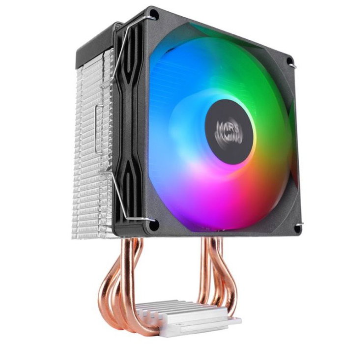 Mars Gaming MCPU-X3 Ventilateur Dissipateur CPU 190W TDP PWM Low Profile FRGB Noir 136mm