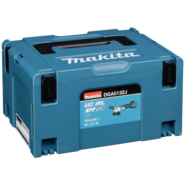 Makita DGA513ZJ Amoladora angular à batterie Makpac