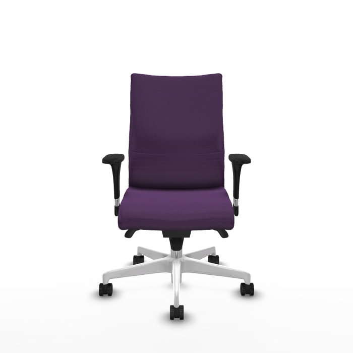 Piqueras Y Crespo Silla Albacete confidente, Morado, Mécanisme Sincro, Base Blanche Piqueras Y Crespo Silla Albacete confidente, Morado, Mécanisme Sincro, Base Blanche