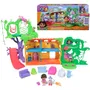 Spinmaster Dora l'Exploratrice - Maison Interactive de la Forêt Tropicale avec Figurines, 8 Accessoires, Effets Sonores et Bilingue Français/Anglais - Jouet Enfant Dès 3 Ans