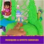 Spinmaster Dora l'Exploratrice - Maison Interactive de la Forêt Tropicale avec Figurines, 8 Accessoires, Effets Sonores et Bilingue Français/Anglais - Jouet Enfant Dès 3 Ans