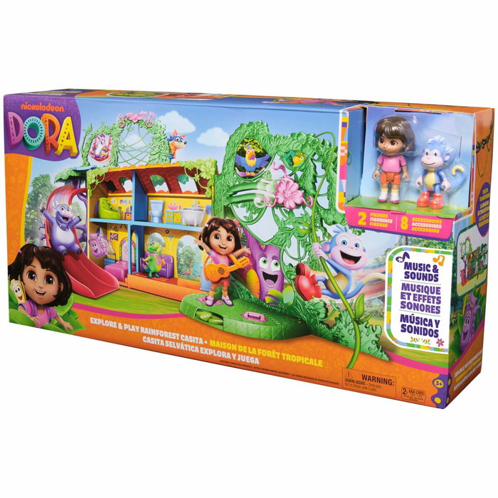 Spinmaster Dora - La maison de la forêt tropicale avec figurines et accessoires Spinmaster Dora - La maison de la forêt tropicale avec figurines et accessoires