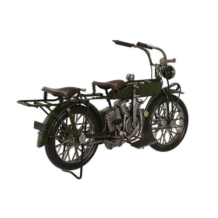 Home ESPRIT Figurine Décorative Moto Vintage Bleu Vert (2 Unités)