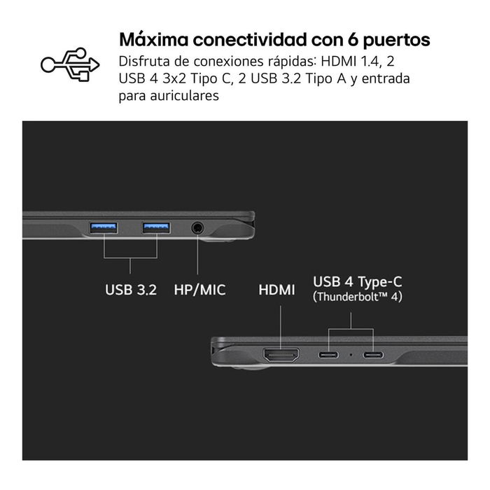 Ordinateur Portable LG 16Z90RU-G.AA55B 16" Intel Core i5 i5-1334U 16 GB RAM 512 GB SSD