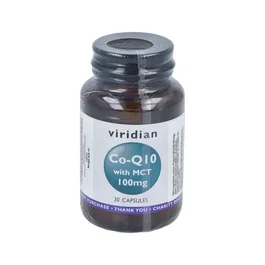Viridian Q10 100 mg avec MCT 30 Capsules Végétales Complément Alimentaire Coenzyme Q10
