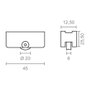 Roulement EDM 85474 Inasa 162 rd16 Acier 45 x 25,5 mm (2 Unités)