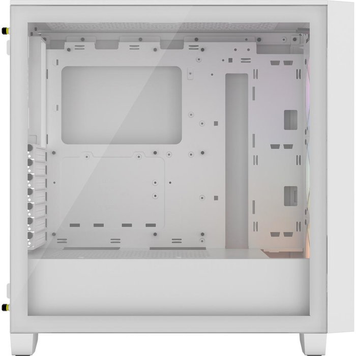 Corsair 3000D Airflow Boîtier PC Gaming ATX Moyen Tour Blanc, Panneau en Verre Trempé, 3 Ventilateurs RGB