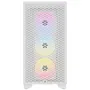 Corsair 3000D RGB AIRFLOW - Boîtier PC ATX Moyen-Tour Blanc avec 3 Ventilateurs AR120 RGB - Refroidissement Optimisé