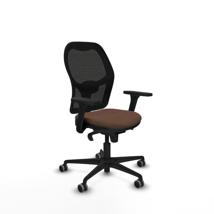 Piqueras y Crespo Chaise de Bureau Jorquera 3D036G0 Noir Brun foncé Piqueras y Crespo Chaise de Bureau Jorquera 3D036G0 Noir Brun foncé