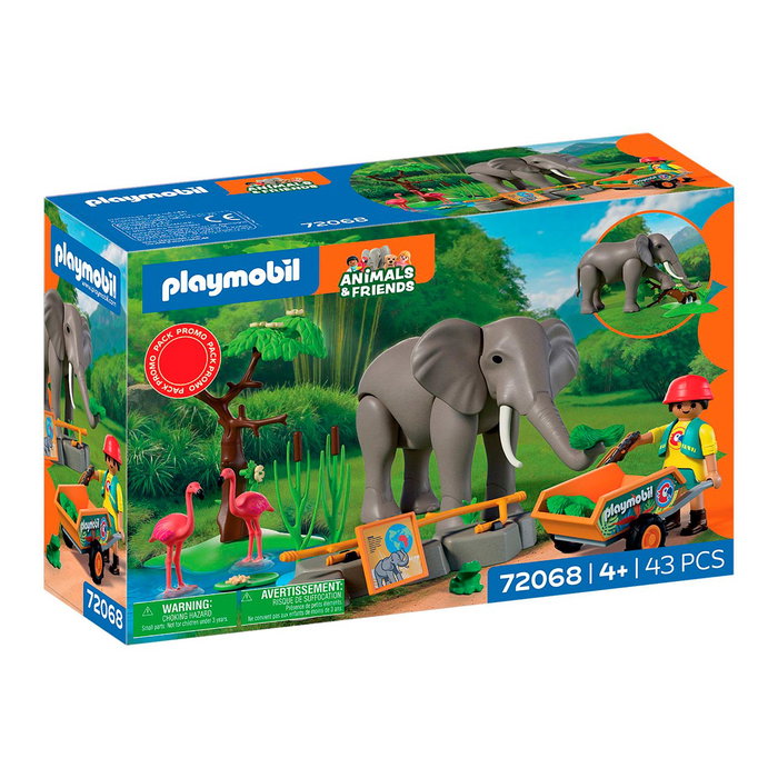 Playmobil 72068 Éléphants et soigneur animalier My Life Le Zoo Promo pack Playmobil 72068 Éléphants et soigneur animalier My Life Le Zoo Promo pack