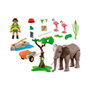 Playmobil 72068 Éléphants et soigneur animalier My Life Le Zoo Promo pack