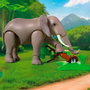 Playmobil 72068 Éléphants et soigneur animalier My Life Le Zoo Promo pack