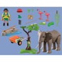 Playmobil 72068 Éléphants et soigneur animalier My Life Le Zoo Promo pack