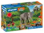 Playmobil 72068 Éléphants et soigneur animalier My Life Le Zoo Promo pack
