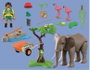 Playmobil 72068 Éléphants et soigneur animalier My Life Le Zoo Promo pack