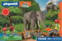 Playmobil 72068 Éléphants et soigneur animalier My Life Le Zoo Promo pack