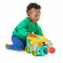 Bright Starts Pop & Roll Safari Bus - Jouet à tirer avec lanceur de balles et mélodies