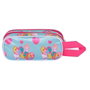 Karactermania Porte-documents 3D Friendship Hello Kitty Double - Pochette scolaire avec relief, 2 compartiments et zip - Dimensions : 9,5 x 22 x 8 cm, forré intérieur