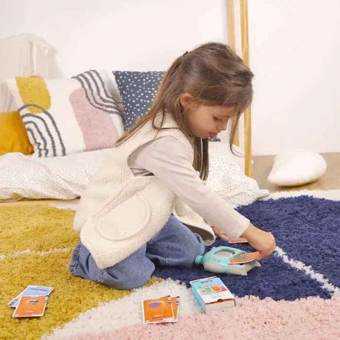 MGM Liboo JADE - Liseuse éducative 240 mots Français-Anglais - 120 cartes - Apprentissage visuel et auditif - Pour enfants à partir de 6 ans - Piles AAA incluses