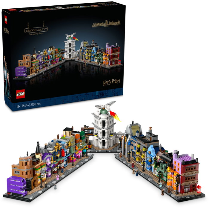 LEGO Harry Potter 76444 Les boutiques magiques du Chemin de Traverse - Set pour adultes