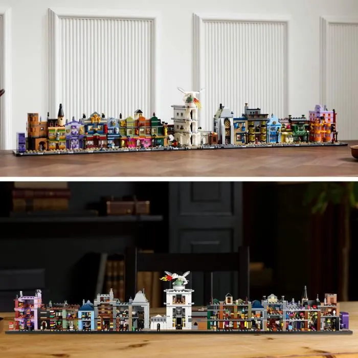 LEGO 76444 - LEGO Harry Potter Les boutiques magiques du Chemin de Traverse, set de construction pour adultes et collectionneurs