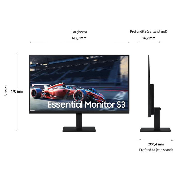 Samsung LS27D300GAUXEN - Moniteur 27 pouces Full HD - Écran plat