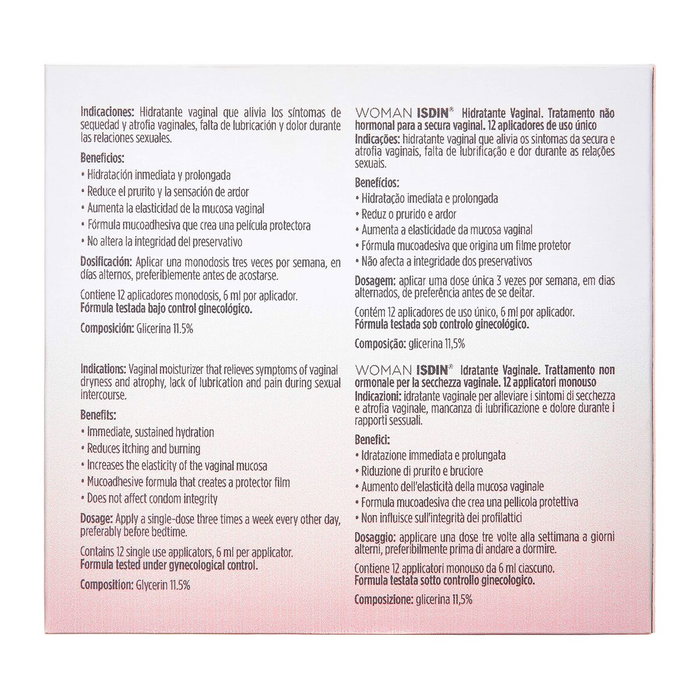 Isdin ISDIN WOMAN Gel hydratant vaginal 24 unités Isdin ISDIN WOMAN Gel hydratant vaginal 24 unités