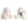 Jouet Peluche Home ESPRIT Crème Polyester Enfant Lapin (2 Unités)