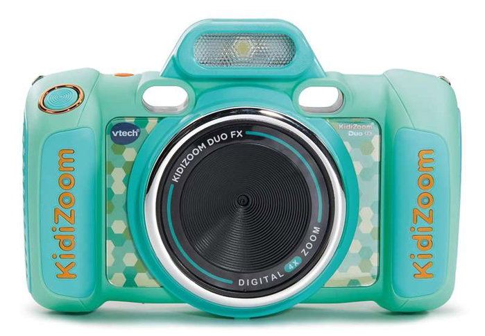 VTech Kidizoom Duo FX 12 - Caméra enfant double objectif pour photos, vidéos, selfies et jeux avec effets - Version espagnole - 80-519957 - Bleu aqua VTech Kidizoom Duo FX 12 - Caméra enfant double objectif pour photos, vidéos, selfies et jeux avec effets - Version espagnole - 80-519957 - Bleu aqua