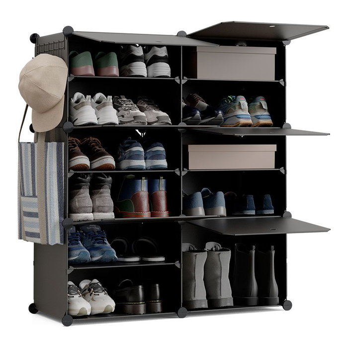 Newlux Zapatero modular cube c6 negro Newlux Zapatero modular cube c6 negro