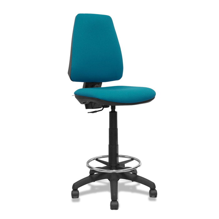 PIQUERAS Y CRESPO Tabouret Elche Tissu Vert pétrole Structure Polyamide Noire