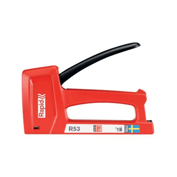 Rapid Kit Agrafeuse manuelle murale R53 avec 1080 agrafes 53/6 mm - Pour déco, textiles, rembourrage (5001661)