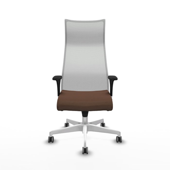 Piqueras y Crespo Chaise de Bureau Albacete Brun foncé et Blanc Piqueras y Crespo Chaise de Bureau Albacete Brun foncé et Blanc