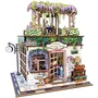 Book Nook - Kit DIY à Construire Maquette 3D Serre de Livre Flower Shop - Nookland - 16 x 15 x 23 cm