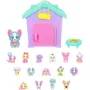 Little Live Pets - Coffret Fête des Chiots Mama Surprise - 1 Maman et 15 Chiots Jouets, Niche à Personnaliser et Autocollants - À Partir de 5 Ans