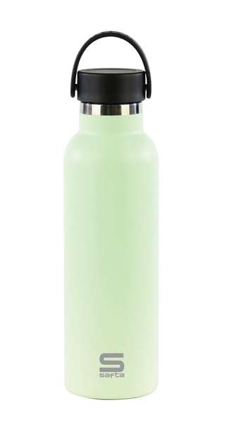 Safta Gourde Isotherme en Caoutchouc 600 ml - Couleur Vert Feuille - Dimensions 25 x 7.3 x 7.3 cm - Âge Minimum Recommandé : 3 ans Safta Gourde Isotherme en Caoutchouc 600 ml - Couleur Vert Feuille - Dimensions 25 x 7.3 x 7.3 cm - Âge Minimum Recommandé : 3 ans