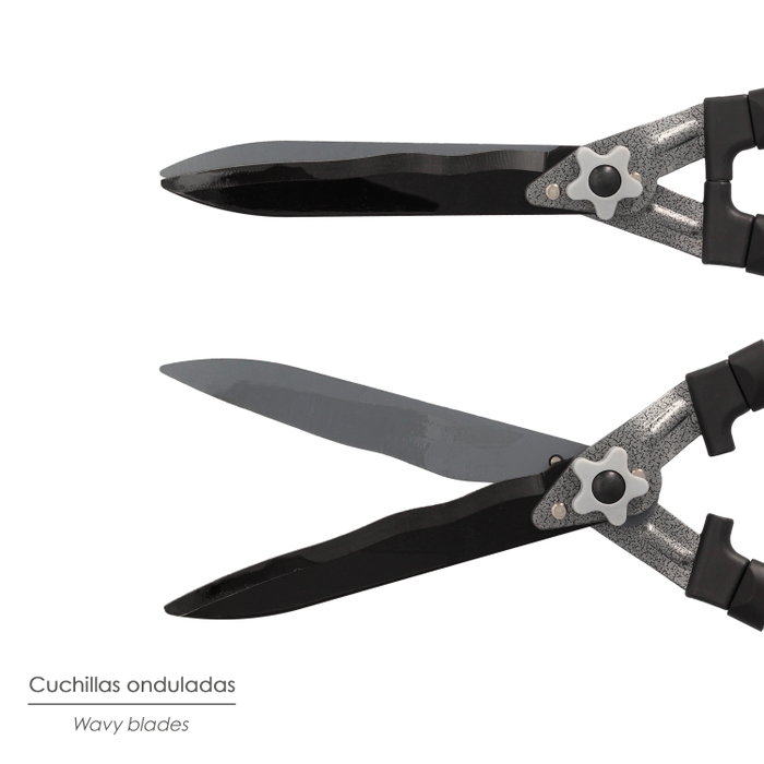 SATURNIA Ciseaux de taille pour haies à deux mains en aluminium 63 cm