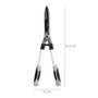 SATURNIA Ciseaux de taille pour haies à deux mains en aluminium 63 cm