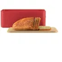 Bodum 11555-04 BISTRO Boîte à pain Grand Modèle Couvercle Bambou Rouge