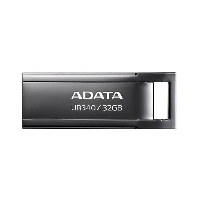 Adata UR340 Clé USB 3.2 32 Go Métal Noir - AROY-UR340-32GBK Adata UR340 Clé USB 3.2 32 Go Métal Noir - AROY-UR340-32GBK