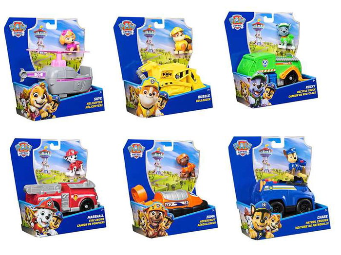 Spin Master Véhicule Classique Paw Patrol avec Figure - 23.18 x 22.86 x 9.84 cm - Modèles Assortis
