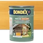 Bondex Lasure 2 en 1 protection extérieure - Chêne Doré - Aspect satin - Protection renforcée 12 ans contre humidité, UV, eau et champignons - Applicable dès 2°C - 5L