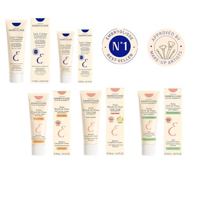 Embryolisse Lot de 6 Hydratants avec Couleur et Présentoir Embryolisse Lot de 6 Hydratants avec Couleur et Présentoir